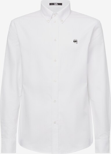 Karl Lagerfeld Skjorte 'Ikonik 2.0' i svart / hvit, Produktvisning