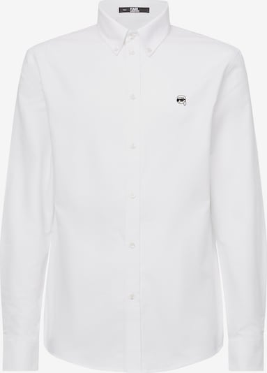 Karl Lagerfeld Button Up Shirt 'Ikonik 2.0' in Black / White, Item view