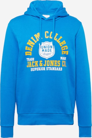 JACK & JONES Sweatshirt 'LOGO SWEAT HOOD ' i blå: forside