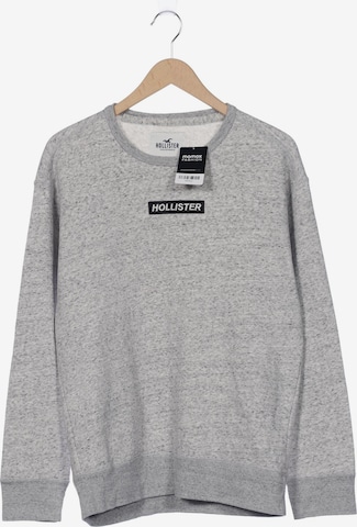 HOLLISTER Sweatshirt & Zip-Up Hoodie in M in Grey: front