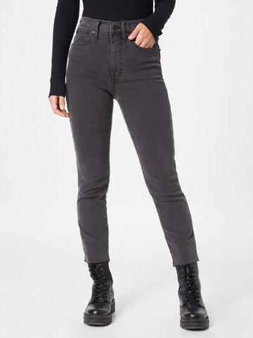 Madewell Skinny Jeans in Zwart: voorkant