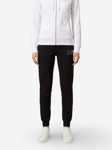 Coupe slim Pantalon de sport '8NTV51 TJ9RZ' EA7 Emporio Armani en blanc