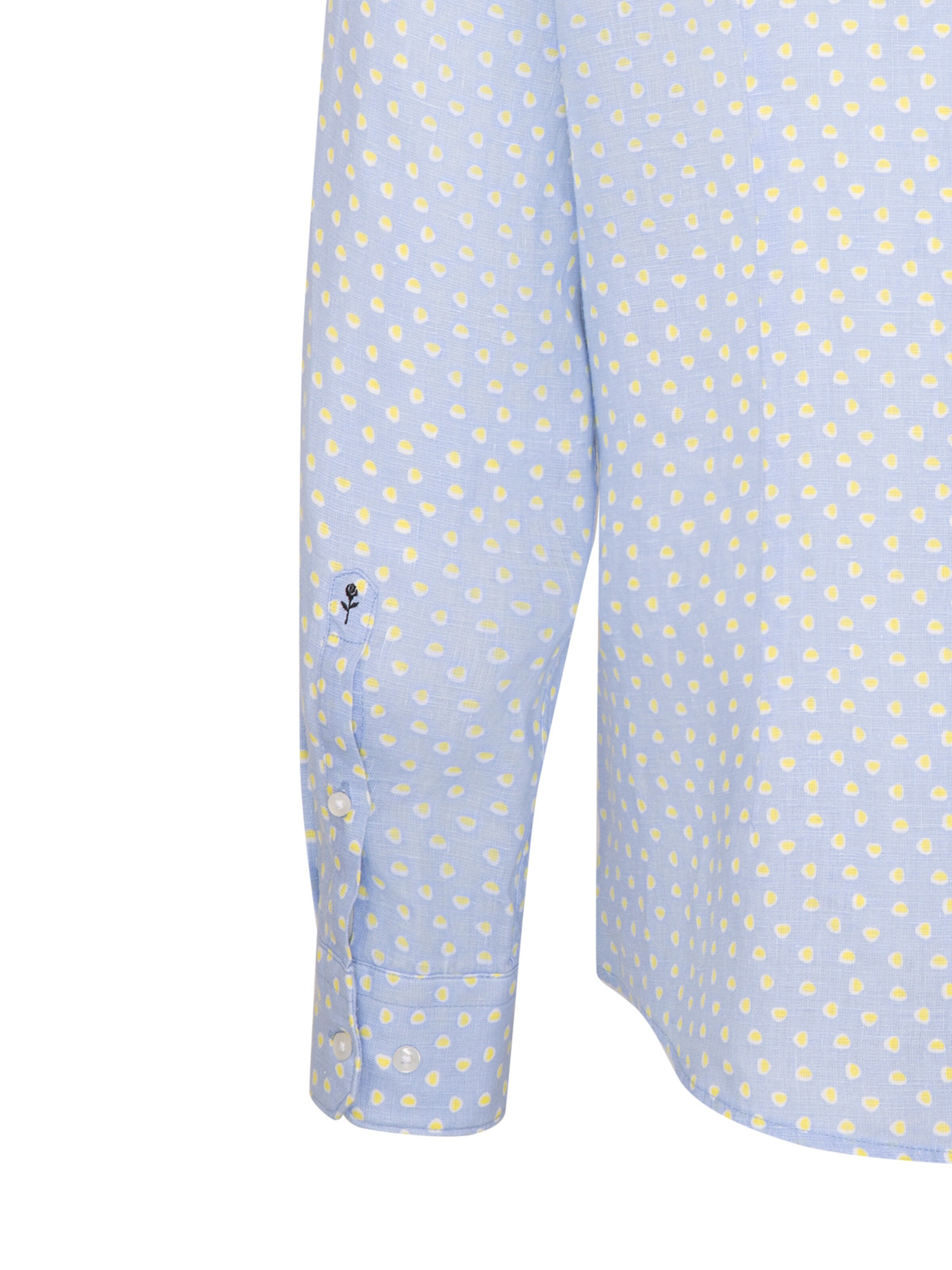 SEIDENSTICKER Slim Fit Businesshemd 'SMART LINEN' in Blau