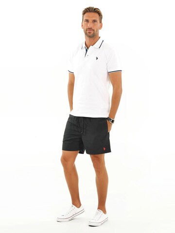 U.S. POLO ASSN. Badeshorts in Schwarz