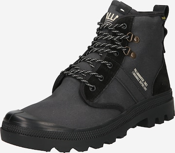 Palladium Lace-Up Boots in Black: front