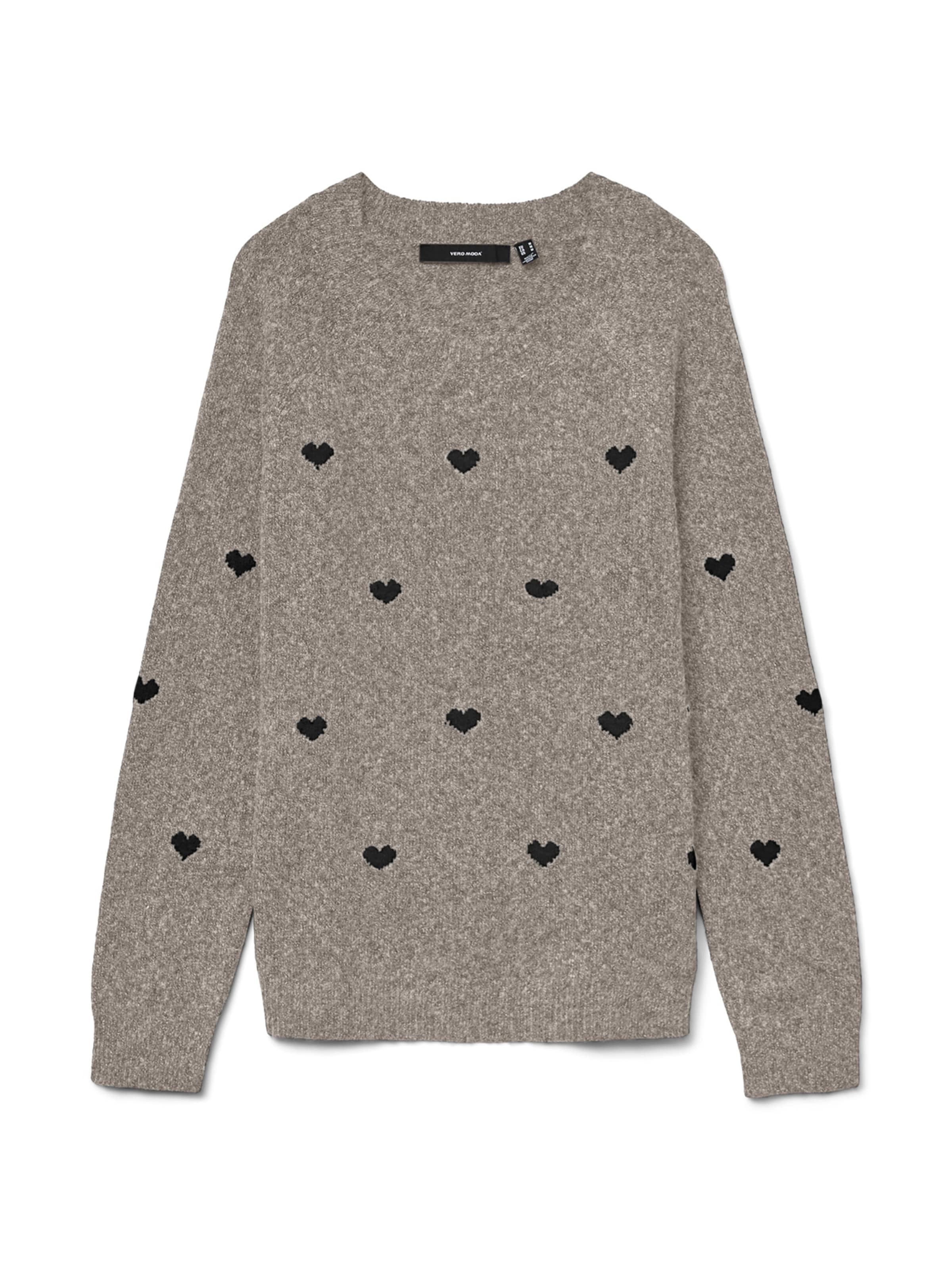 Vero Moda CurvePulover 'VMCDOFFY' - siva boja: prednji dio