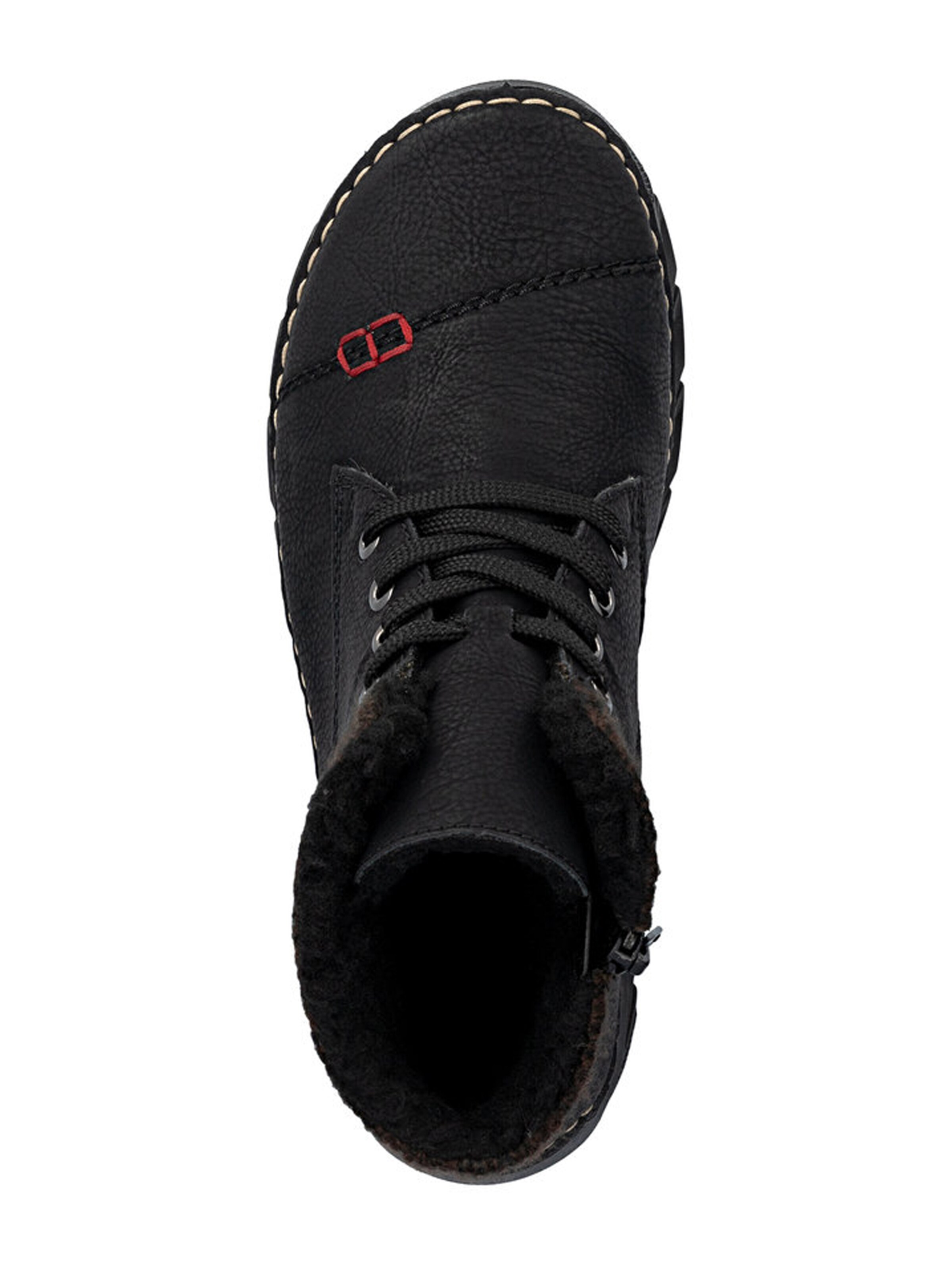 Rieker Šnurovacie členkové čižmy - Čierna