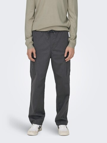 Only & Sons Loosefit Cargohose in Grau