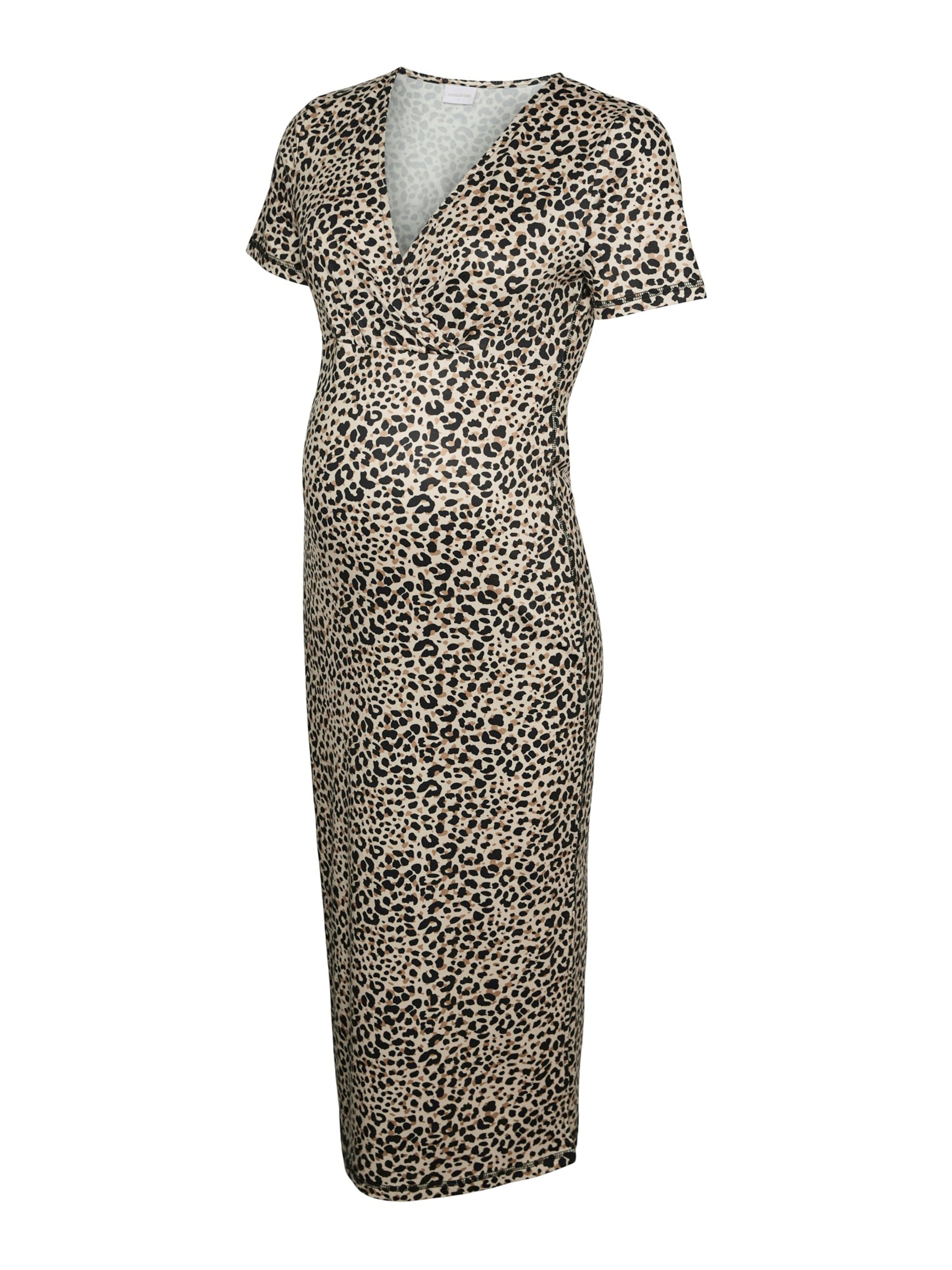 MAMALICIOUS Klänning 'MLLOREEL' i beige / ljusgrå / svart, Produktvy