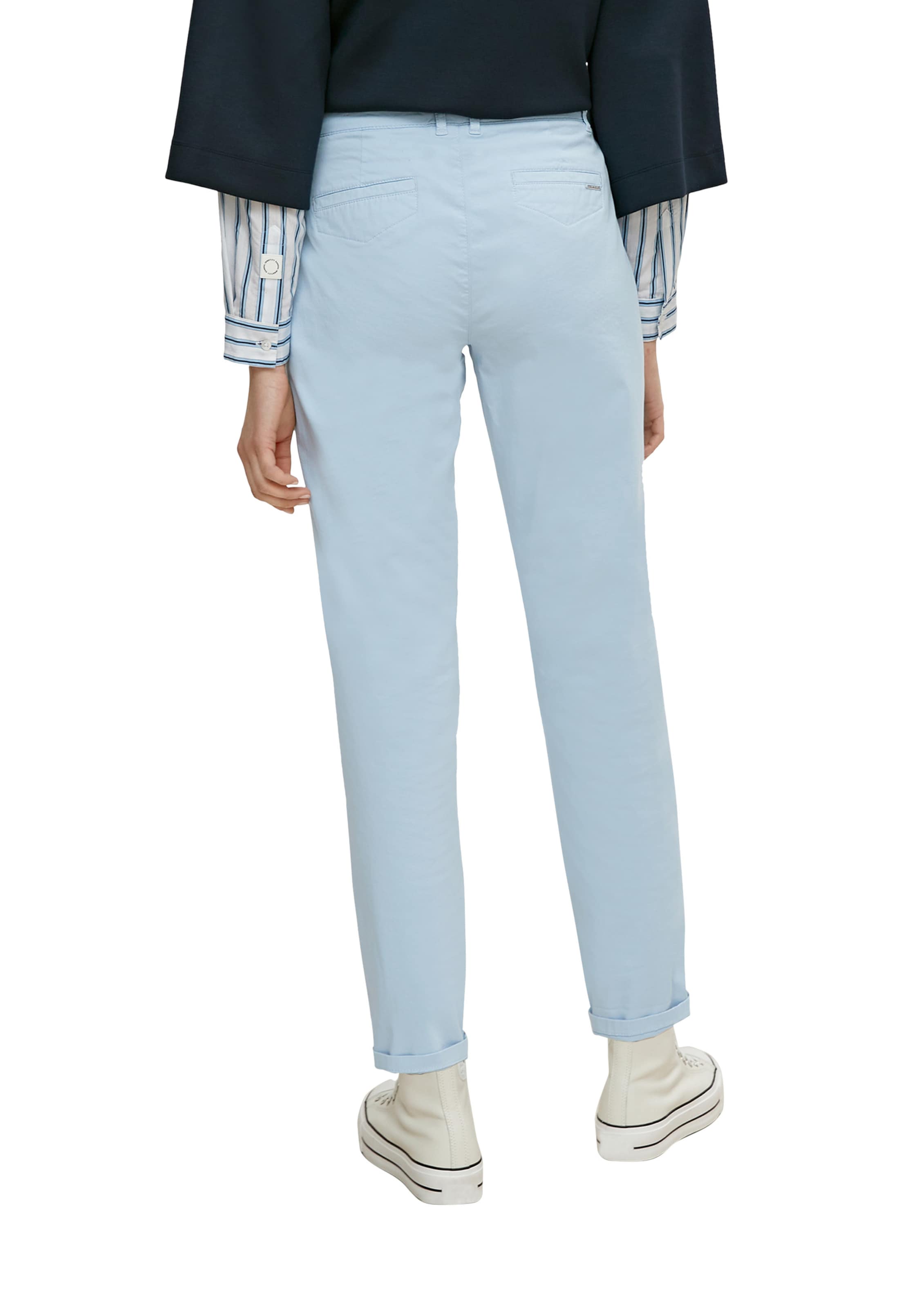 comma casual identity Tapered Hose in Blau