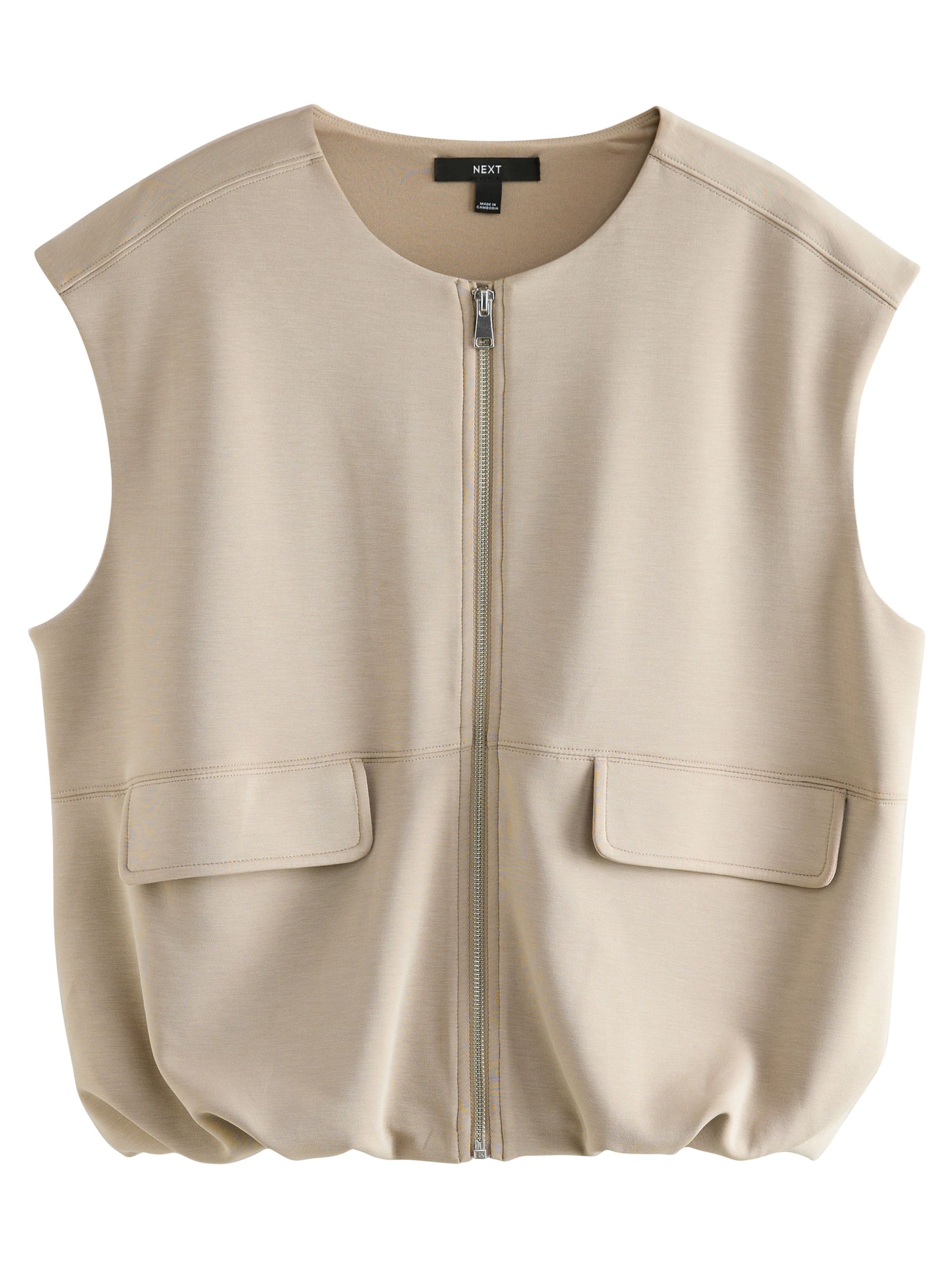 Next Weste in Beige: Vorderseite