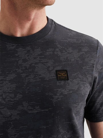 PME Legend Shirt 'PME LEGEND - T-shirt in slub cotton with allover print' in Grijs