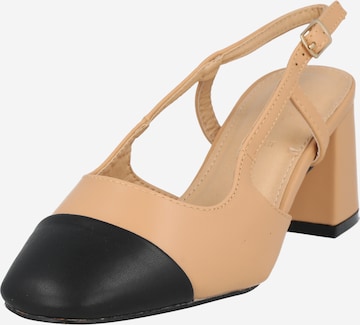 Wallis Slingpumps 'Estelle' in Beige: voorkant