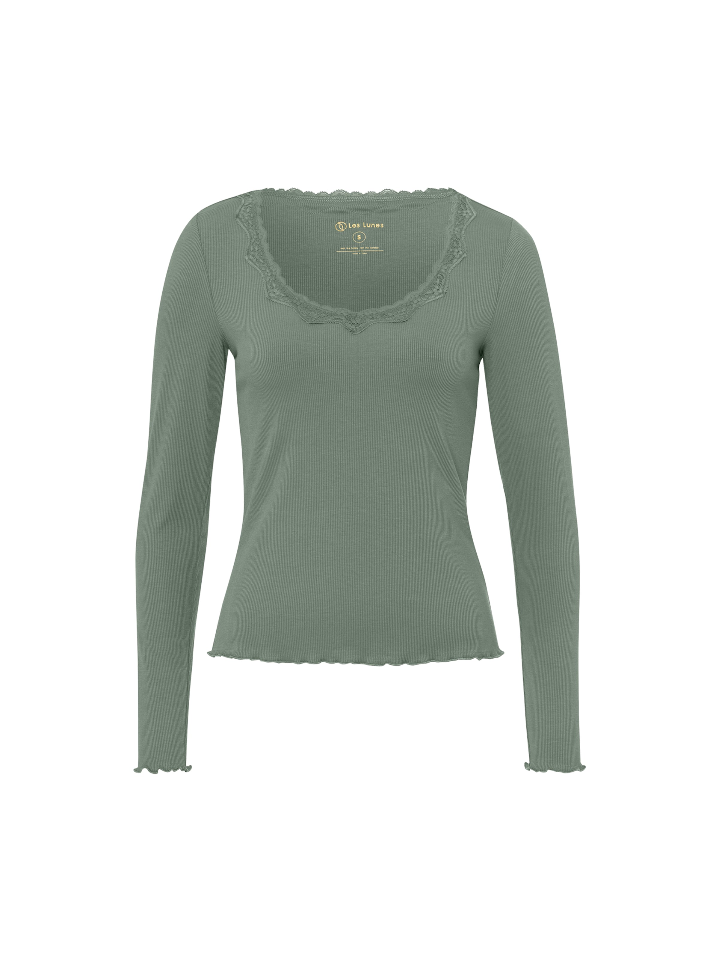 T-shirt 'Maala' Les Lunes en vert : devant