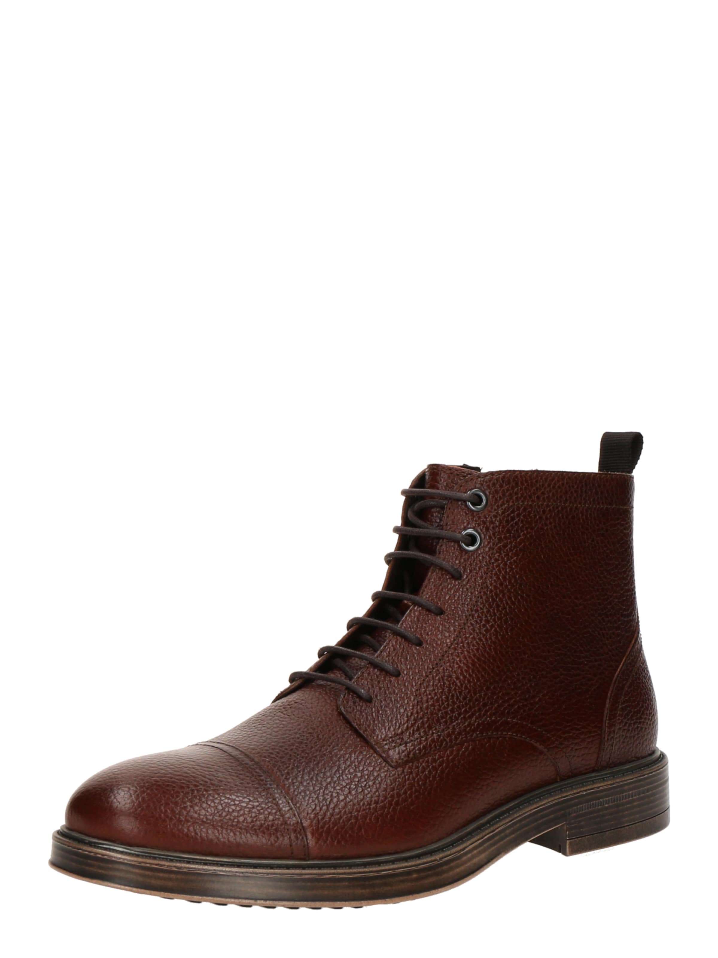 GEOX Buty sznurowane 'U HENREYS' w kolorze brązowy: przód