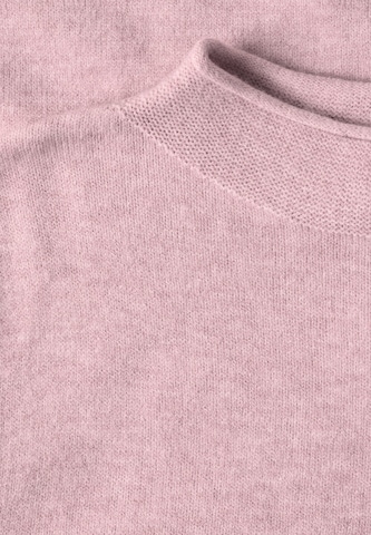 STREET ONE Kurzarm Pullover mit Turtle Neck in Pink