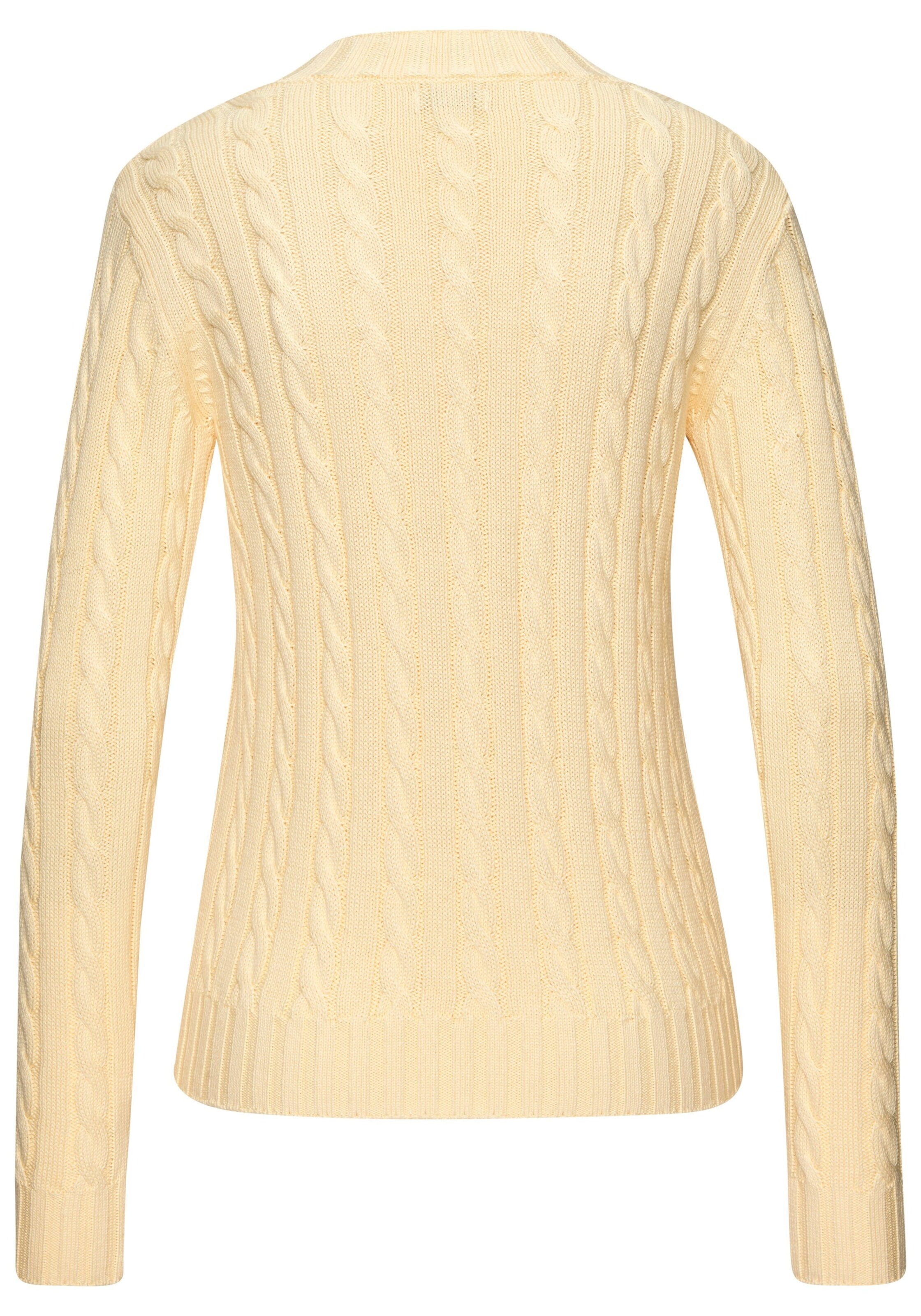 LASCANA Pullover in Gelb