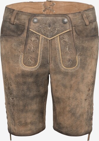 SPIETH & WENSKY Regular Traditional Pants 'Portal' in Brown: front