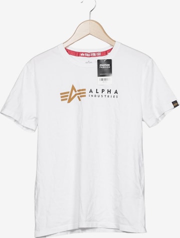 ALPHA INDUSTRIES Shirt in S in White: front