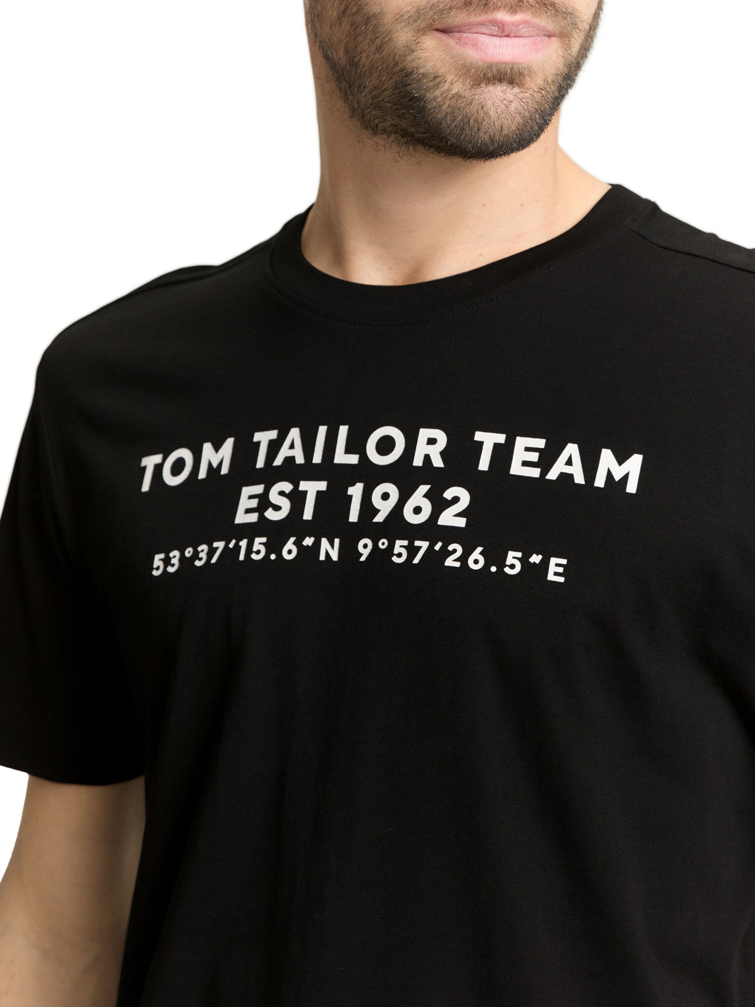 TOM TAILOR Tričko - Čierna