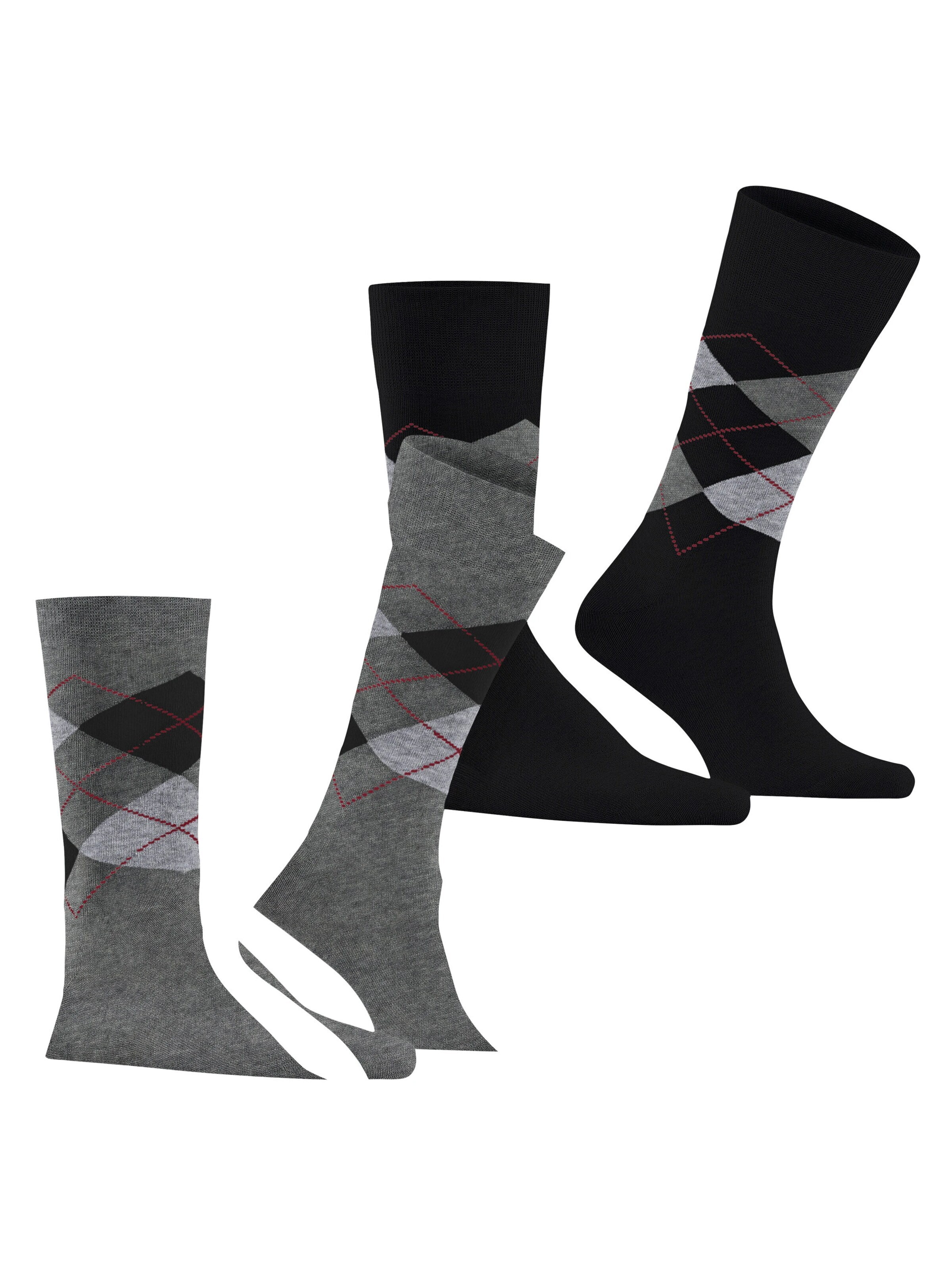 BURLINGTON Socken 'Everyday Argyle'‌‌‌‌ in Grau
