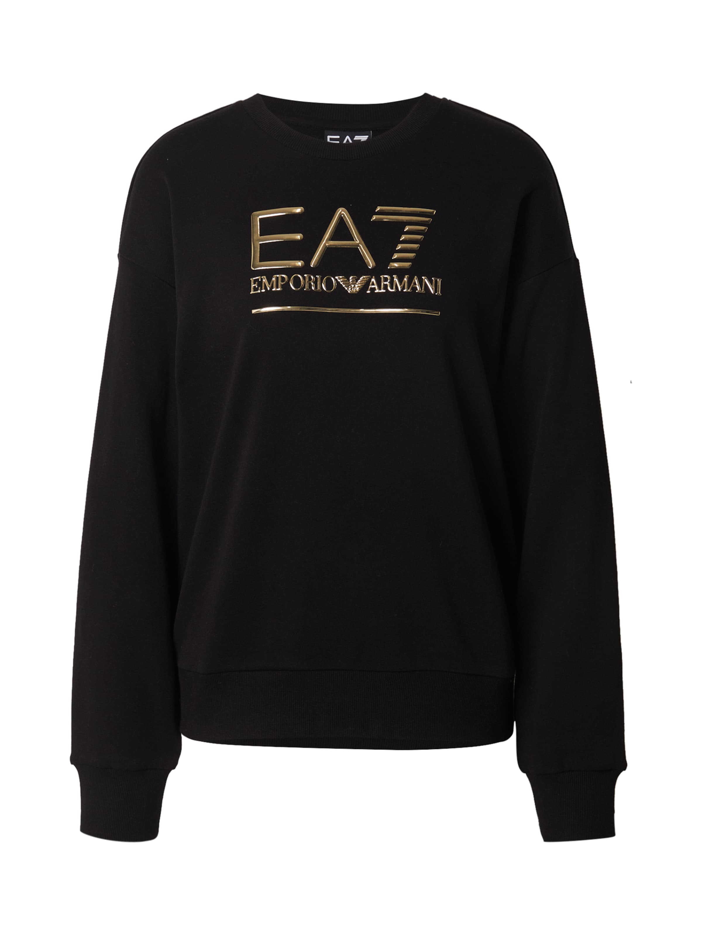 EA7 Emporio Armani Bluzka sportowa w kolorze czarny: przód