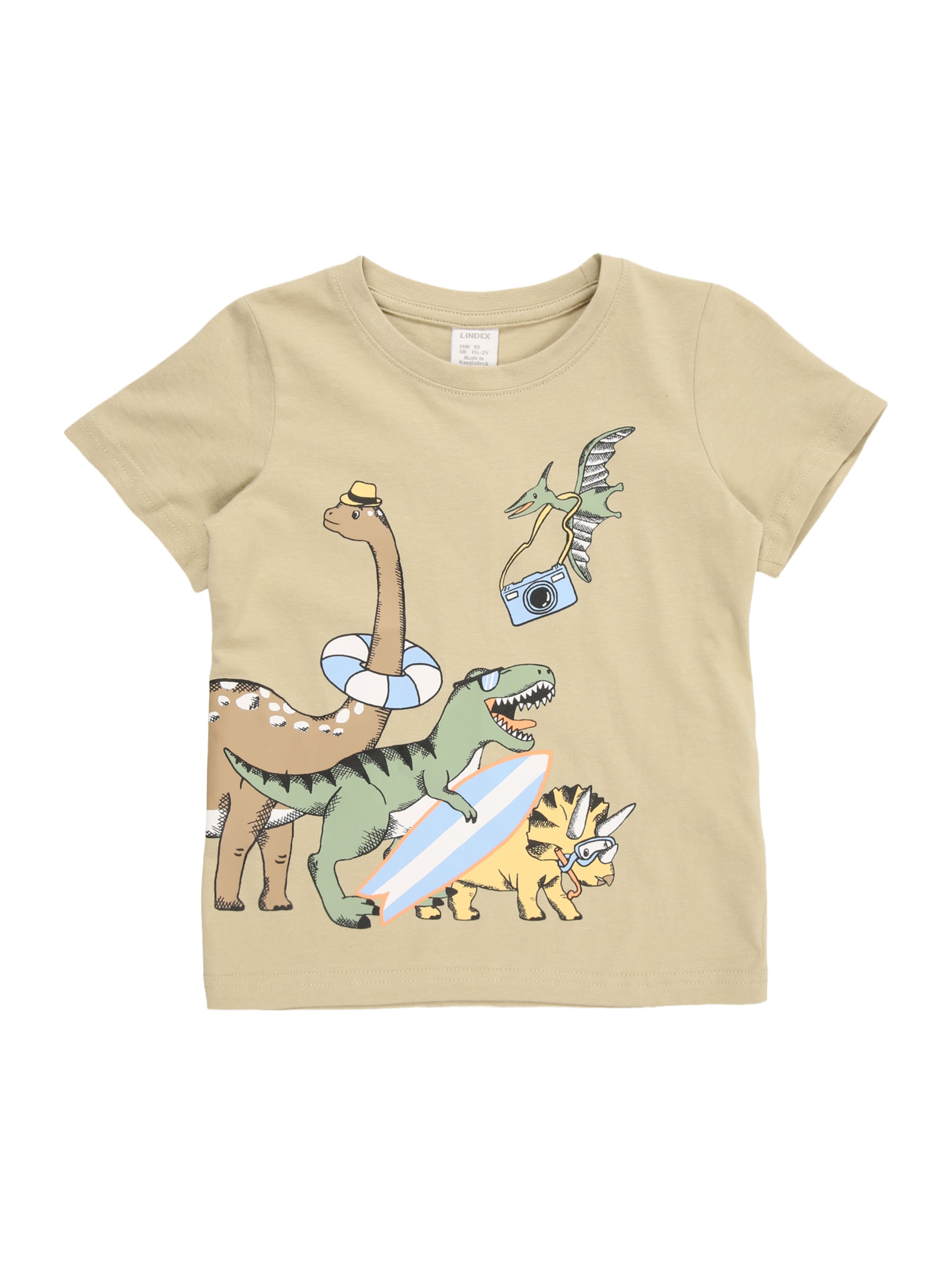 Lindex Shirt 'Dino' in Green: front