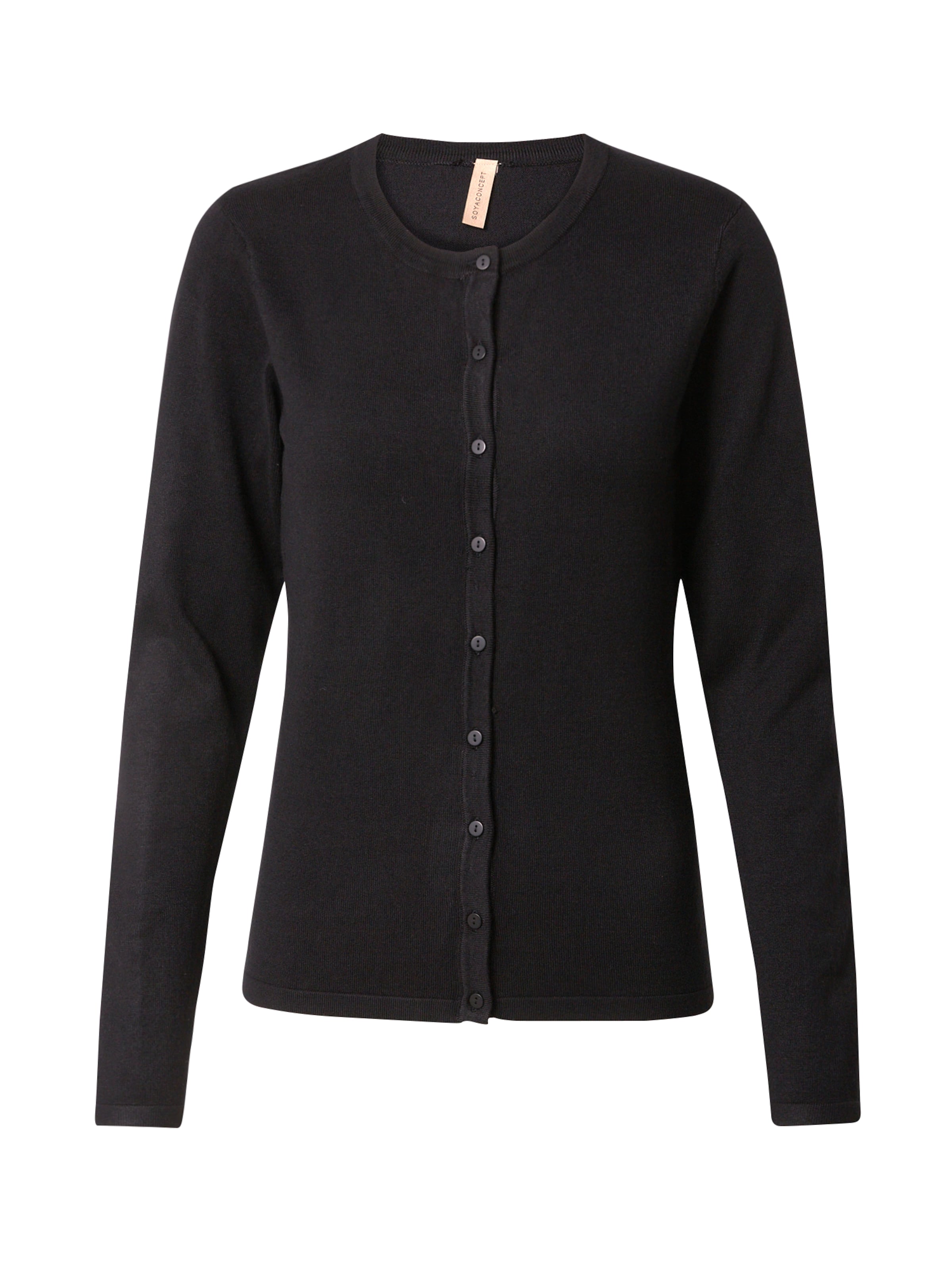 Soyaconcept Knit Cardigan 'Dollie' in Black: front