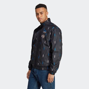 ADIDAS SPORTSWEAR Athletic Jacket 'Manchester United Anthem' in Black