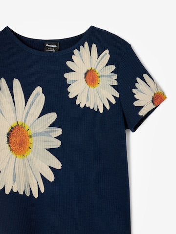 T-Shirt 'Daisy' Desigual en bleu