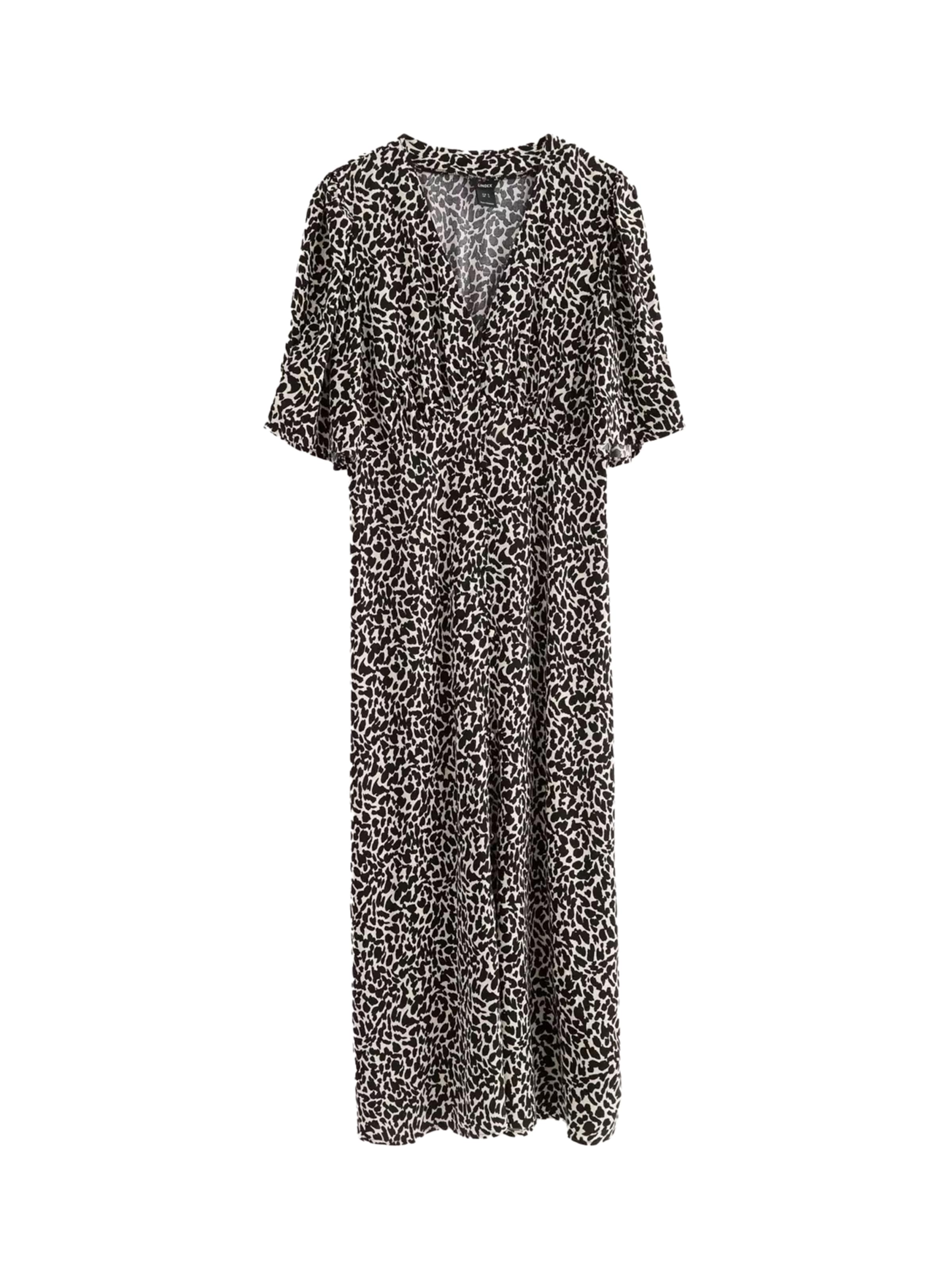 Lindex - Vestidos camiseiros 'Carol' em preto: frente