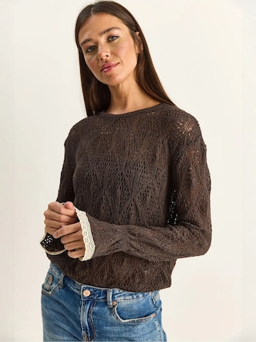 Bianco Lucci - Pullover 'Pullover' em castanho