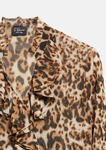 s.Oliver Blouse in Bruin: voorkant