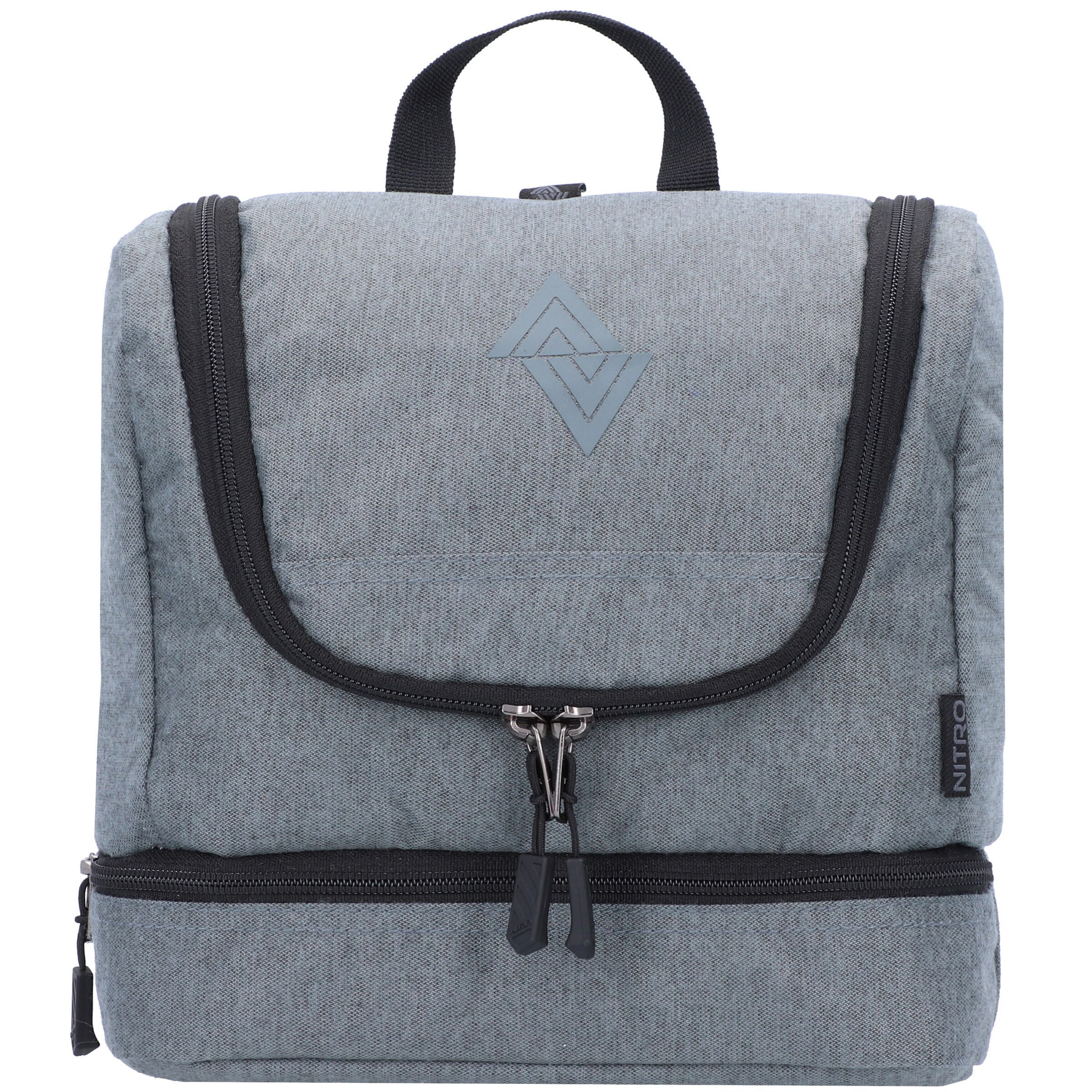 NitroBags Make up tas in Grijs: voorkant