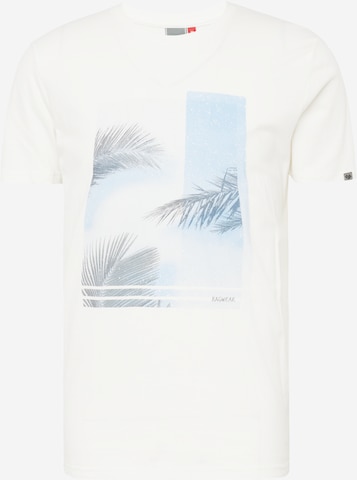 Ragwear T-Shirt 'VESPIO' in Weiß: predná strana