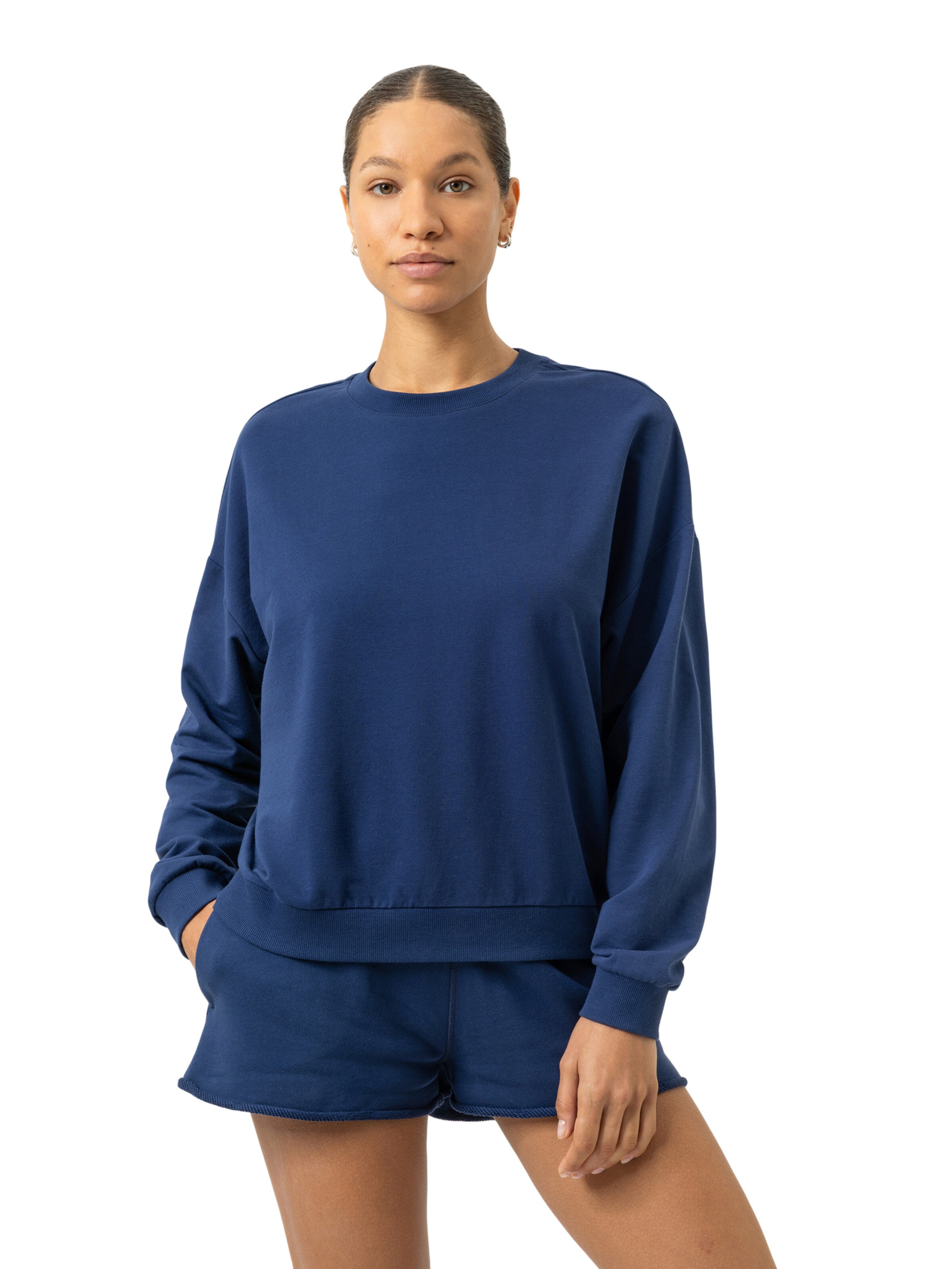Sweat-shirt 'Cozy Nights' Mey en bleu : devant