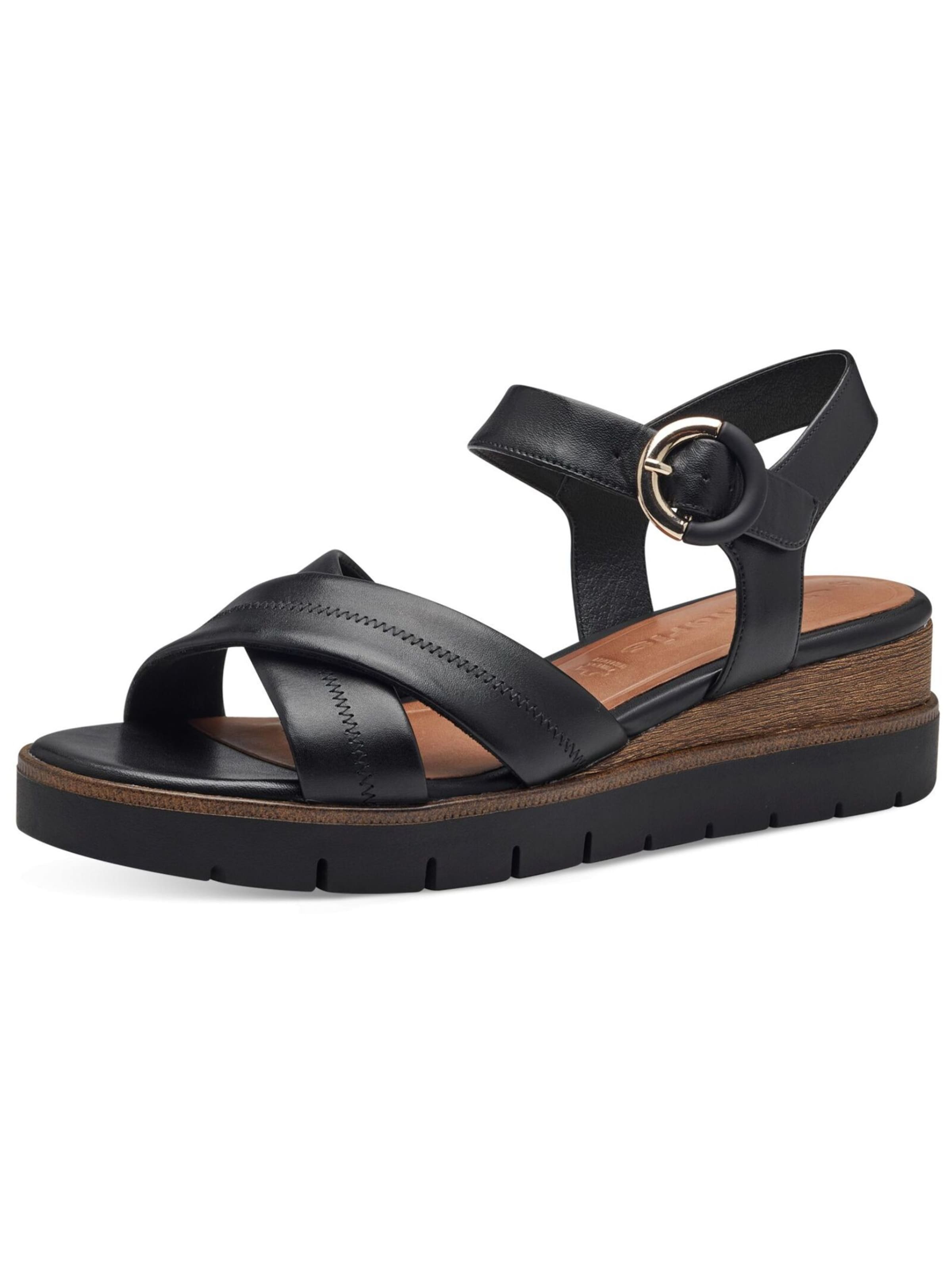 Tamaris Sandal in Black: front
