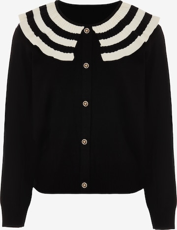 NAEMI Strickjacke in Schwarz: Vorderseite