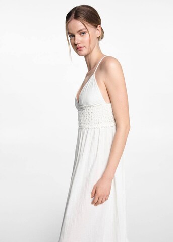 MANGO TEEN Kleid 'Art' in Weiß