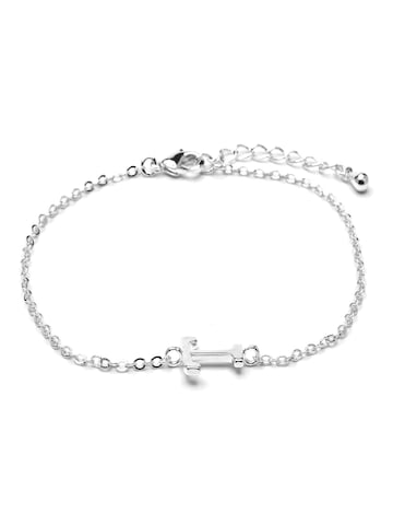 Luxenter Armband 'Alphabet T' i silver