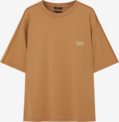 Pull&Bear T-shirt en caramel / blanc cassé, Vue avec produit