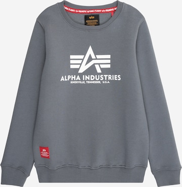ALPHA INDUSTRIES - Sweatshirt em cinzento: frente