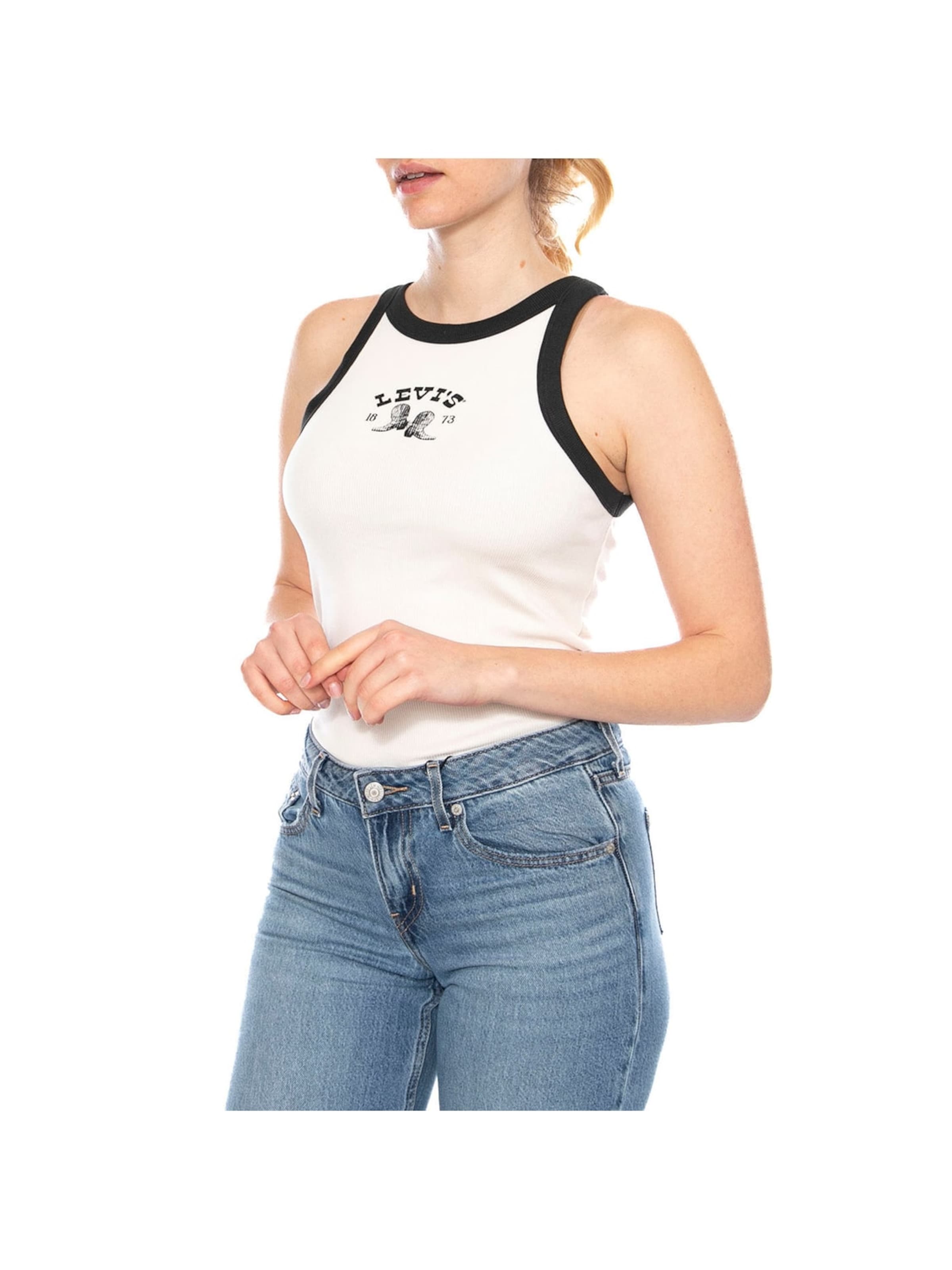 LEVI'S ® Top 'GR Essential Racer Tank' w kolorze beżowy: przód