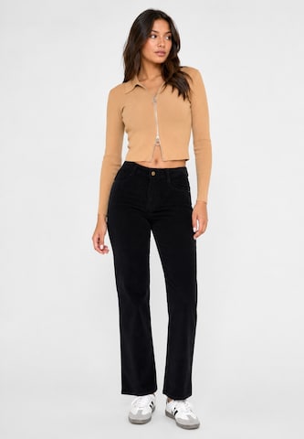 Regular Pantalon Elara en noir : devant