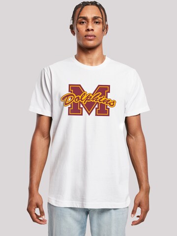 T-Shirt 'Sex Education M Dolphins Netflix TV Series' F4NT4STIC en blanc : devant