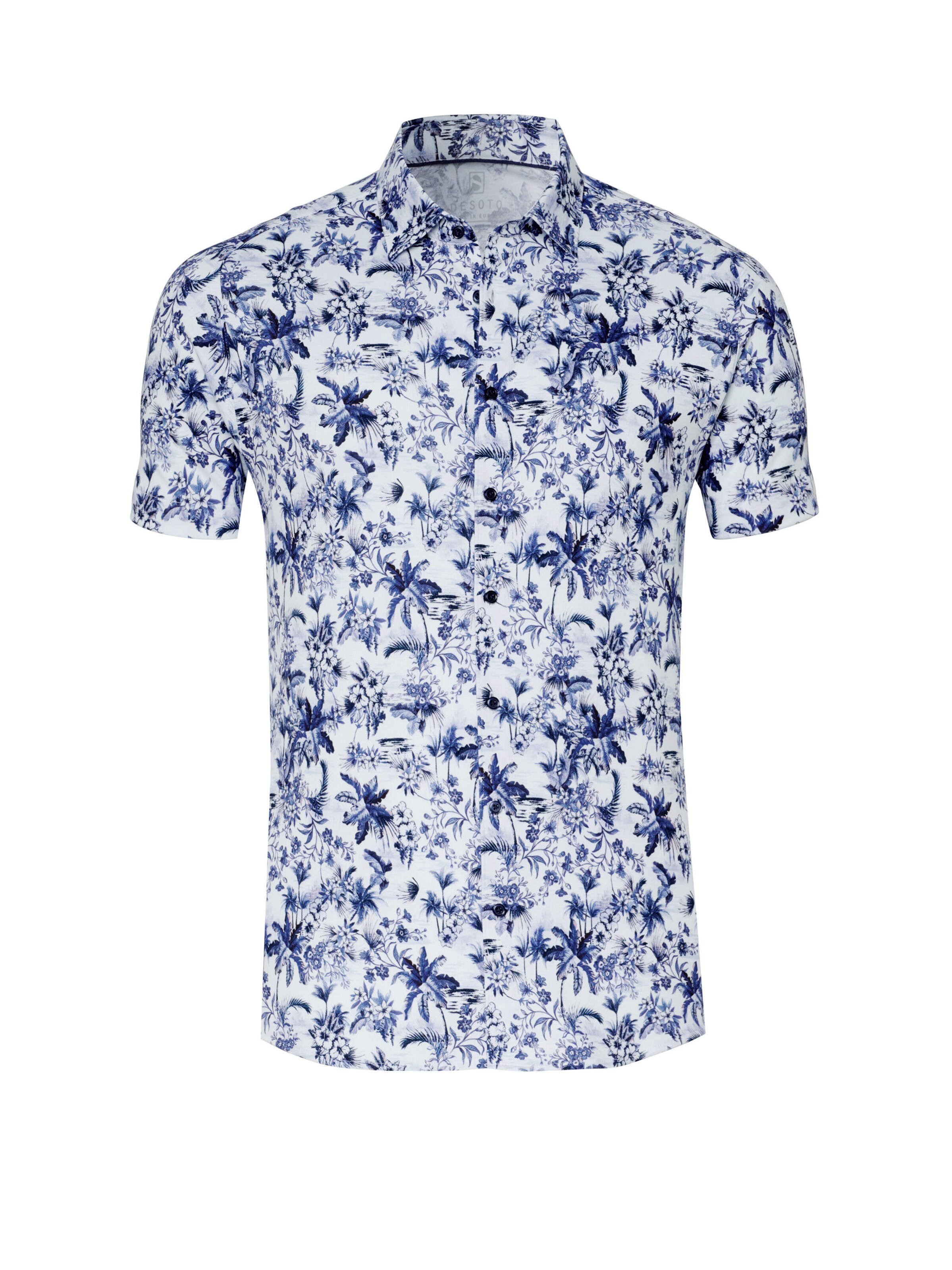 DESOTO Slim fit Overhemd in Blauw: voorkant