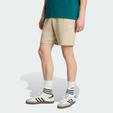 Regular Pantalon 'Trefoil Essentials' ADIDAS ORIGINALS en beige : devant