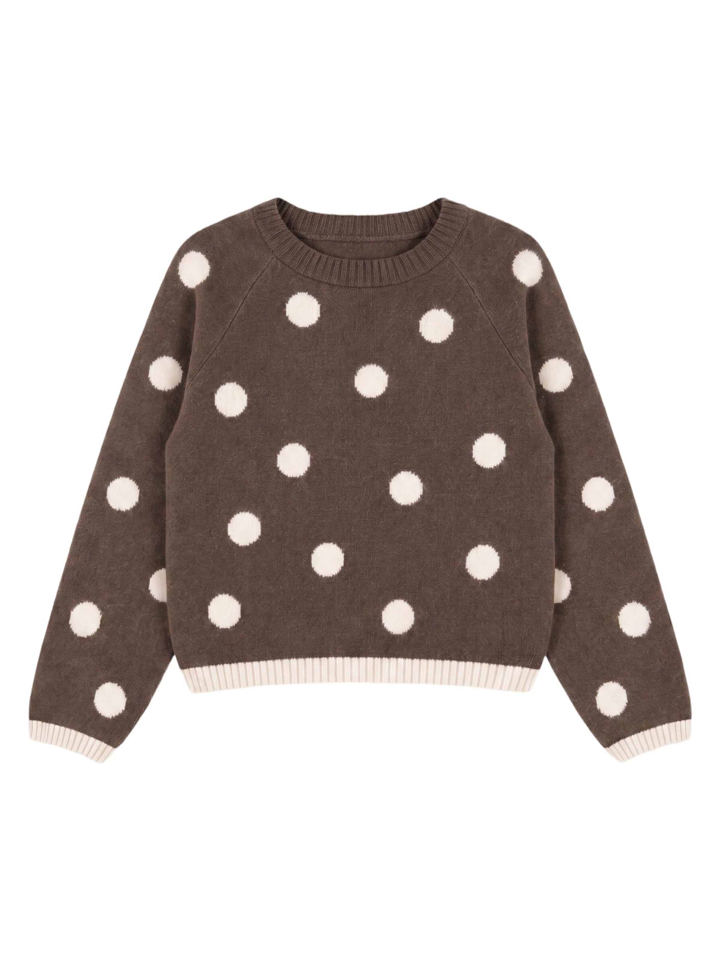 Pullover 'VMCliv' di Vero Moda Curve in marrone: frontale