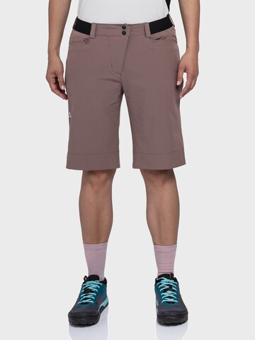 Regular Pantalon outdoor ' Bike Shorts Style Keitele WMS ' Schöffel en violet : devant