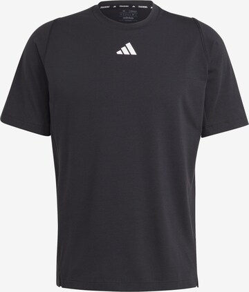 T-Shirt fonctionnel 'Train Icons' ADIDAS PERFORMANCE en noir : devant
